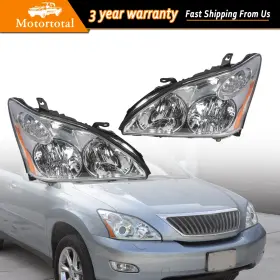LX2503135 MOTORTOTAL6 Halogen Headlights Headlamps Left Right