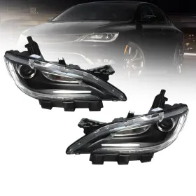 CH2502260 NAKKAA Halogen Headlight Drl Left Right Chrysler #2