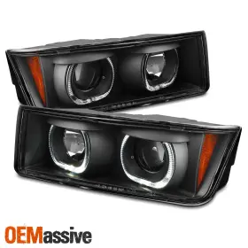 15077441 OEMASSIVE Dual Halo Ring Projector Headlights Chevy #2