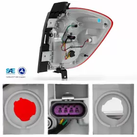 23399181 OEMASSIVE Halogen Tail Light Driver Left Chevy #3
