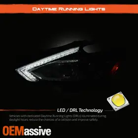 260109HS3B OEMASSIVE Halogen Led Drl Projector Headlights #3