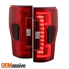 Oemassive 311287 For 2017-2019 F250 F350 F450 Superduty Red Tail Light Pair Blind Spot Monitor Oemassive 311287 For 2017-2019 F250 F350 F450 Superduty Red Tail Light Pair Blind Spot Monitor