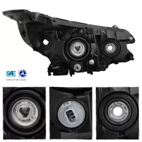 33150T1WA21 OEMASSIVE Halogen Led Drl Headlight Headlamp Left #3