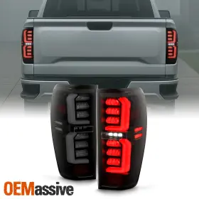 5-111-GS19-GRLED-BSM OEMASSIVE Smoked Tail Lights Led Drl Gm