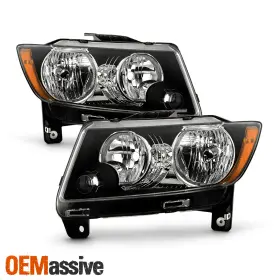 5-HD-JH-JGC11-AM-BK OEMASSIVE Halogen Headlights Jeep Compass