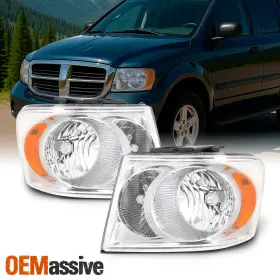 55078017AI OEMASSIVE Lh Rh Headlights Front Lamps Set Dodge
