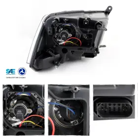 55277409AD OEMASSIVE Led Drl Dual Projector Headlights Lamps #3