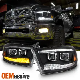 55277409AD OEMASSIVE Led Drl Dual Projector Headlights Lamps