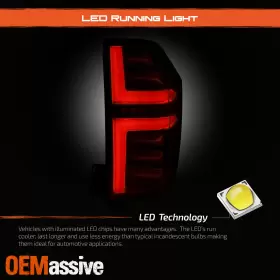 84849416 OEMASSIVE Led Greeting Tail Lights Rear Lamp Chevy #3