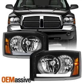 9-E1DDA05LBK OEMASSIVE Halogen Headlights Led Drl Turn Signal