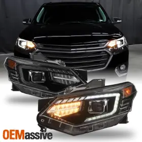 9-P1CTR18GB OEMASSIVE Hid Glossy Headlight Led Sequential