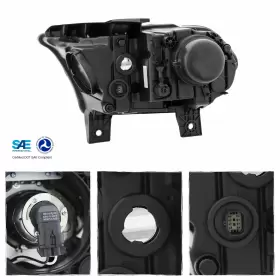 CH2503255 OEMASSIVE Halogen Drl Projector Headlight Passenger #3