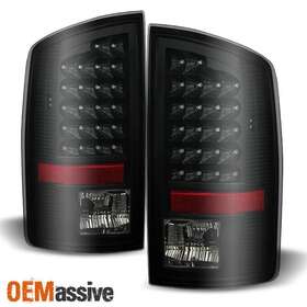 CH2800165 OEMASSIVE Smoked Led Tail Lights Lamp 1500 2500 Ram