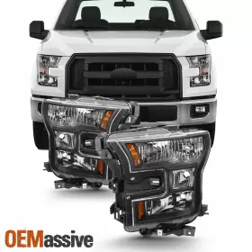 FL3Z13008B OEMASSIVE Halogen Headlights F-150 Ford