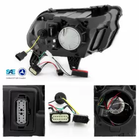 FO2502281 OEMASSIVE Halogen Projector Headlights Led Tube Drl #3