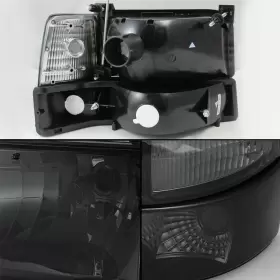 FO2503114 OEMASSIVE Smoked Headlights Corner Bumper F150 F250 #2