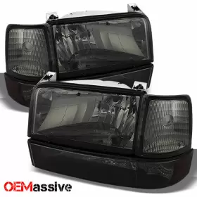 FO2503114 OEMASSIVE Smoked Headlights Corner Bumper F150 F250