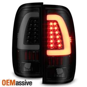 FO2801117 OEMASSIVE Smoked Led Tube Tail Lights F150 F250