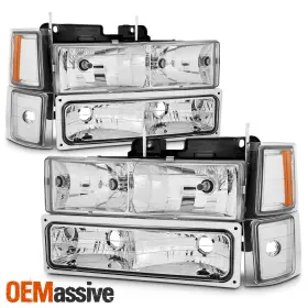 GM2502101 OEMASSIVE Headlights Corner Bumper Lights C10 K1500 #2