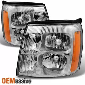 GM2502232 OEMASSIVE Halogen Headlights Lamps Light Cadillac