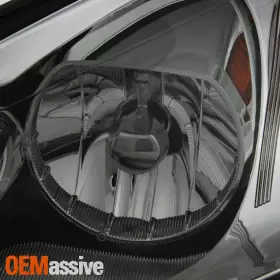 GM2502255 OEMASSIVE Ponitac Amber Smoked Headlights Headlamps #3