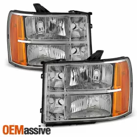 GM2502283 OEMASSIVE Headlights Lamps 1500 2500HD Gmc Sierra #2