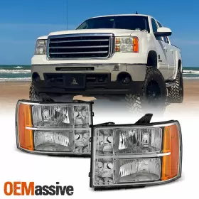 GM2502283 OEMASSIVE Headlights Lamps 1500 2500HD Gmc Sierra
