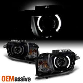 GM2502346 OEMASSIVE Smoked Ccfl Halo Projector Halogen Camaro