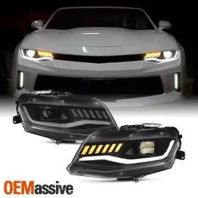 23311242 OEMASSIVE Halogen Projector Headlights Led Drl