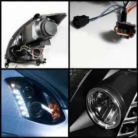IN2503123 OEMASSIVE Jdm Halo Projector Headlights Drl Led G35 #2