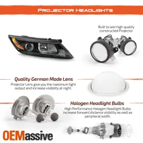 KI2503175 OEMASSIVE Halogen Projector Headlight Passenger Led #3