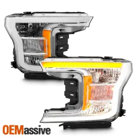 KL3Z13008A OEMASSIVE Lariat Halogen Headlights Led Drl F150