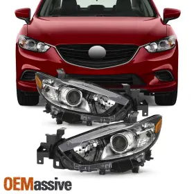5-PRO-JH-M614-OE-L-R OEMASSIVE Halogen Projector Headlights