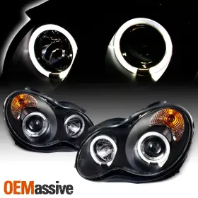 MB2503118 OEMASSIVE Benz Bezel Led Halo Projector Headlights