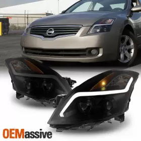NI2502166 OEMASSIVE Led Light Tube Projector Headlight Smoked
