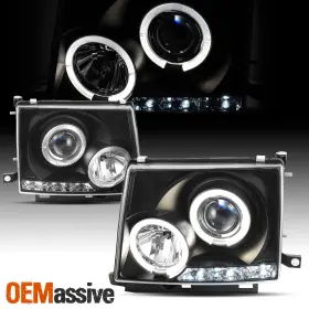 TO2502120 OEMASSIVE Jdm Dual Halo Projector Led Headlights
