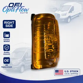 Optiflow Auto 1847390 Us Stock Right Amber Mirror Turn Signal Light For Ford Transit