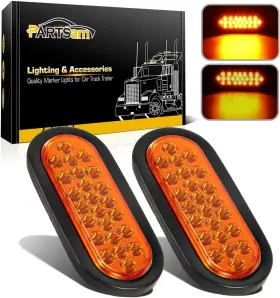 1043574433 PARTSAM Amber Led Trailer Lights