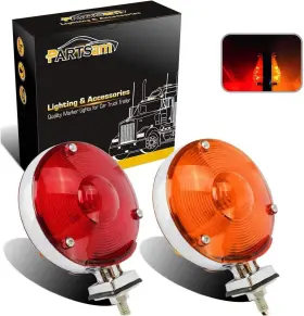 GTCV-0359235131 PARTSAM Round Double Led Pedestal Lights Star