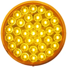 817A-36 PETERSON Round Led Turn Signalamber Grommet Mount Amp