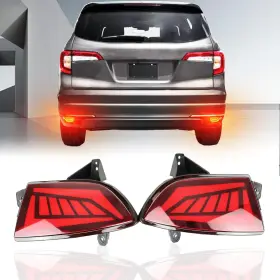 PG-HP-001 PGTOPONE Led Rear Bumper Reflectors Fog Brake Tail