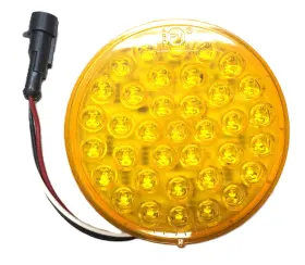 417-156 PIRANHA Round Amber Turn Signal Lamp Nos