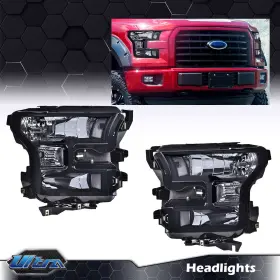 Asdasd PIT66 Lens Headlights Reflector Headlamps F150 Ford