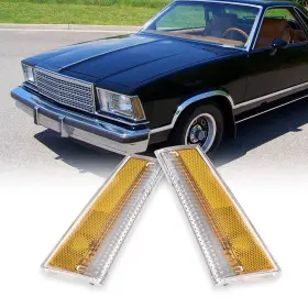 Pit66 Ult25102922 Fit For 1978-1979 Malibu El Camino Headlight Side Marker Turn Light Lamp Lens Pit66 Ult25102922 Fit For 1978-1979 Malibu El Camino Headlight Side Marker Turn Light Lamp Lens