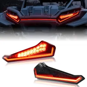 030501 SAUTVS Tail Lights Smoked Led Rzr Xp 1000 Polaris