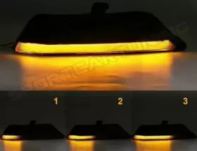 LTS0702 SPORTCARTUNING Dynamic Smoked Led Front Turn Signal #3