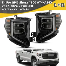 84543927 STRECOS Led Headlights Left Right 1500 AT4 Gmc