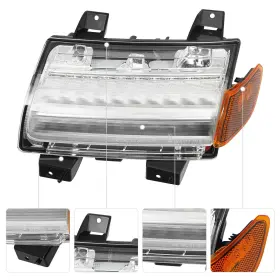 769092669907 TBVECHI Led Turn Signal Light Drl Jl Left Driver