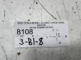 8108 TESLA Left Driver Fender Marker Camera Signal Repeater #2