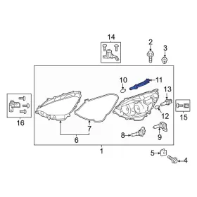 8112552E60 TOYOTA OE Front Parking Light Bulb Socket Prius